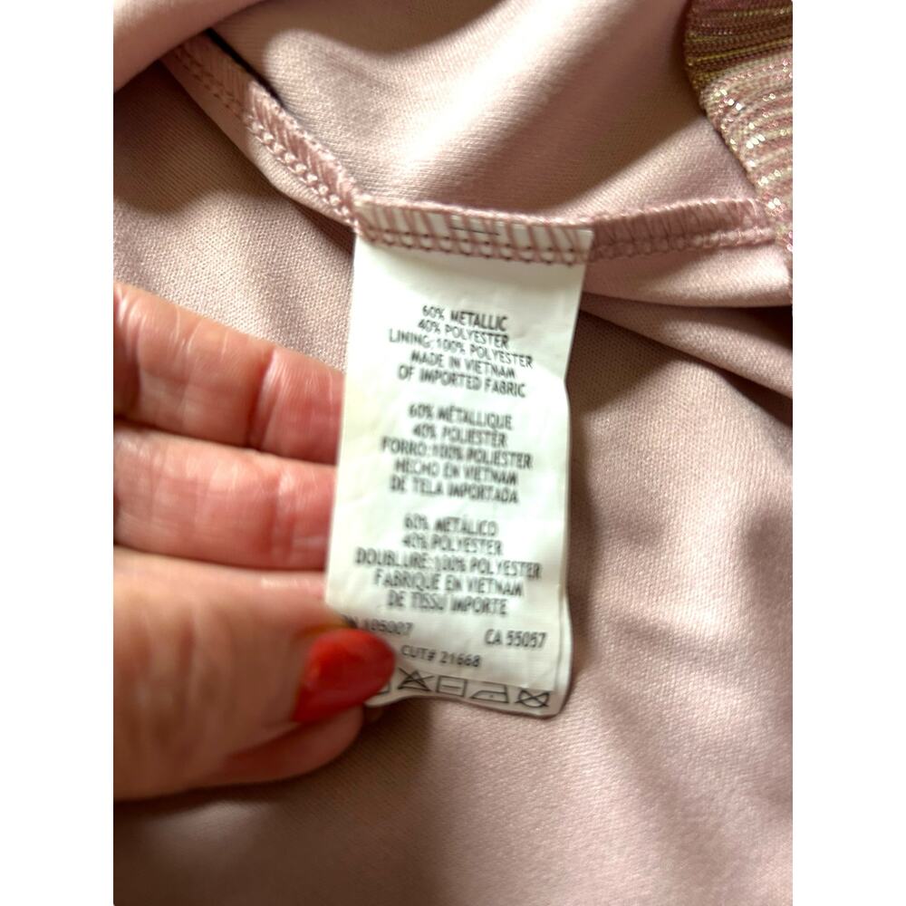 Marina Pink and Gold Gown - Size 4 - Picture 12 of 16